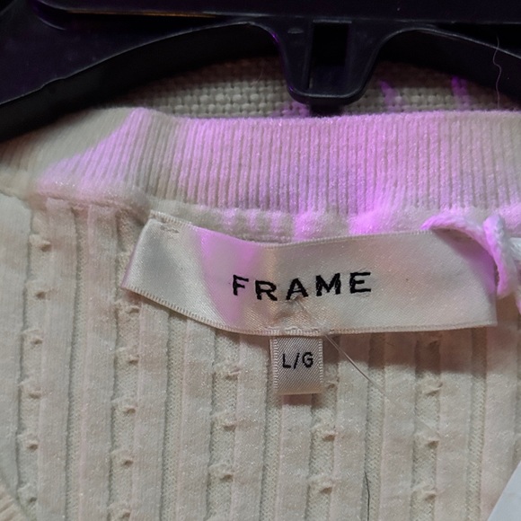 Frame Denim Ivory Ribbed Tank Top - Picture 3 of 14